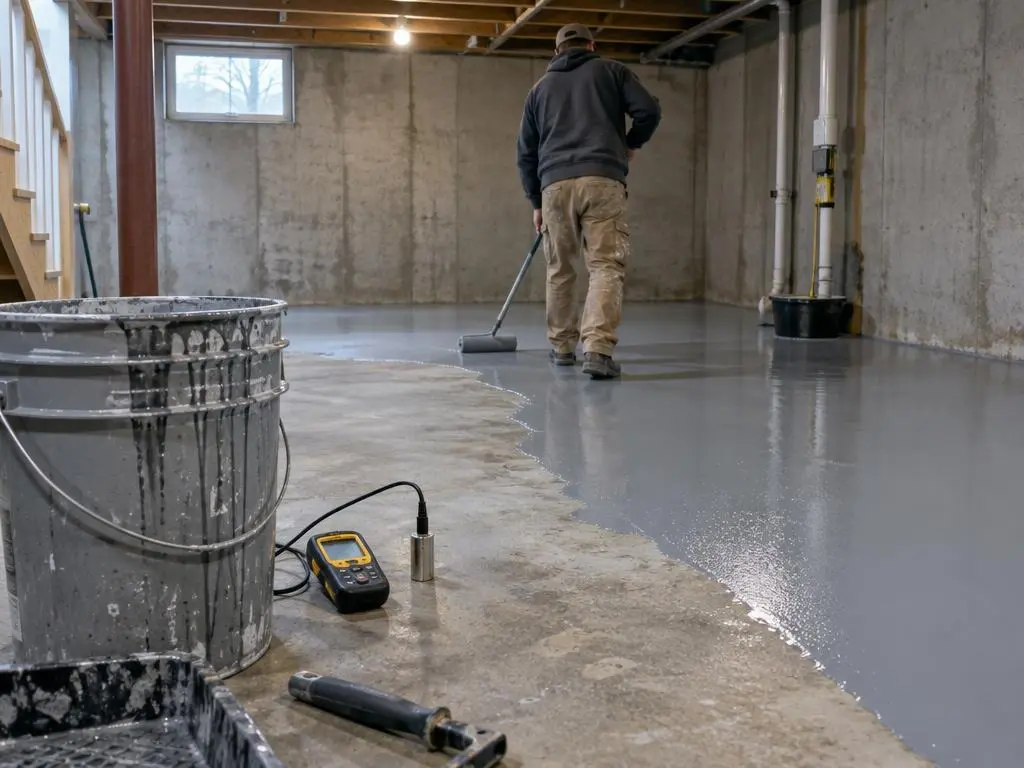 Basement Floor Epoxy in Bloomington, IN
