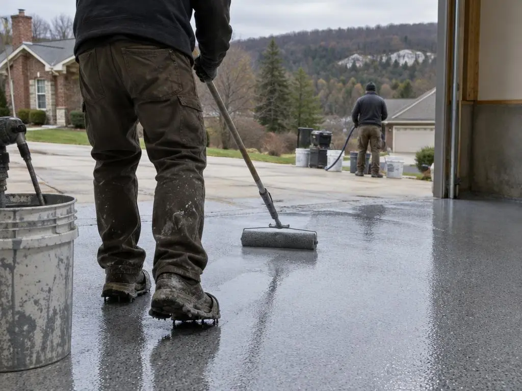 Polyaspartic Floor Coating in Bloomington, IN